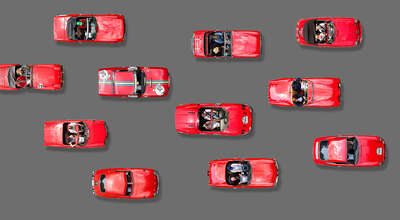  Autos Bilder: Red Cars von Bernhard Schmerl