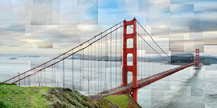   Golden Gate Panoramic by Pep Ventosa