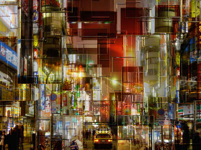  Street and Urban Abstract Artworks: Tokio, Asakusa by Andrej Barov
