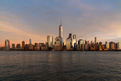  Cities Architectural Prints: NYC Sunset Gold by Armand Dijcks