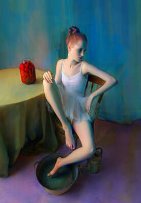   Ballerina on Blue von Andrey Yakovlev & Lili Aleeva