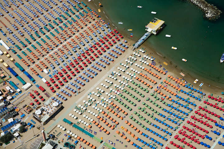   Adriatic Coast, Cattolica, Italy by Alex Maclean