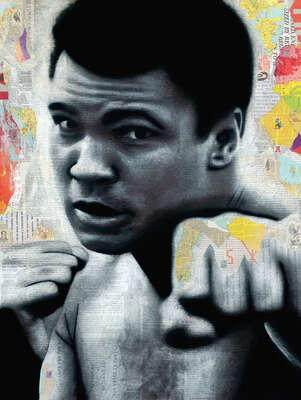  pop artwork by Andre Monet: Ali by André Monet