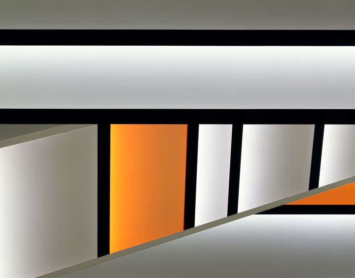  Curated orange artworks: Staircase orange by Adam Mørk