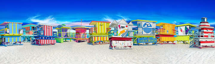   Miami Lifeguard Towers by Andrew Soria