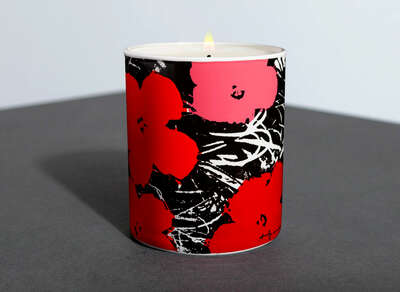   Flowers - Red/Pink Perfumed Candle by Andy Warhol