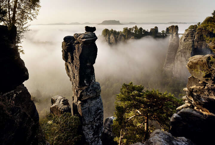   Wehlnadel, Elbsandsteingebirge von Berthold Steinhilber