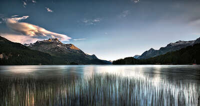  curated landscape prints: Kraftort Sils by Claudio Gotsch