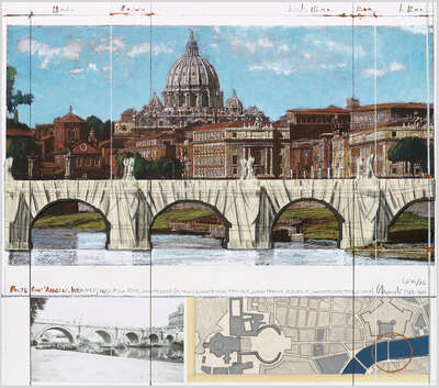  Berühmte Künstler: Ponte Sant'Angelo by Christo