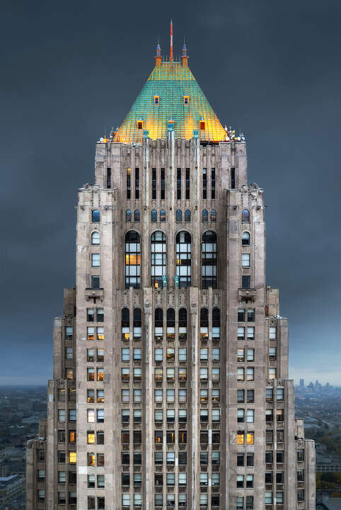  Urban art: Fisher  Building,  Detroit by Chris Hytha