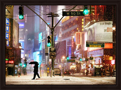   Times Square Snow Show by Christophe Jacrot