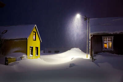  LANDSCAPE ART PRINTS: The Yellow House by Christophe Jacrot