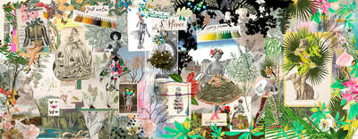  Abstract Nature Artwork: Fashion's Seasons II by Christian Lacroix