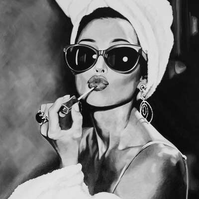  curated retro fashion artworks: Let's Make Up by Cindy Press