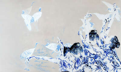   Blue White Porcelain 05 by Dallae Bae