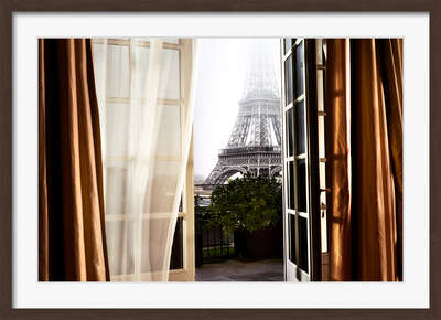   Wandbild Fenster mit Ausblick: Escape to Paris von David Drebin