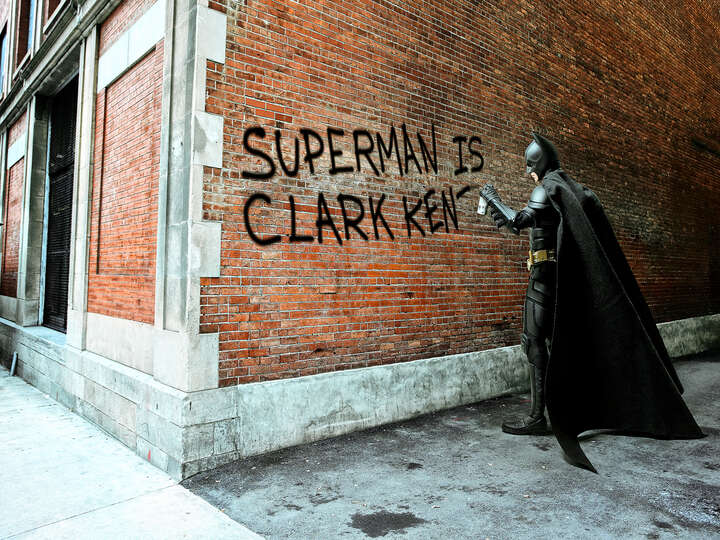 Clark Kent Graffiti von Daniel Picard