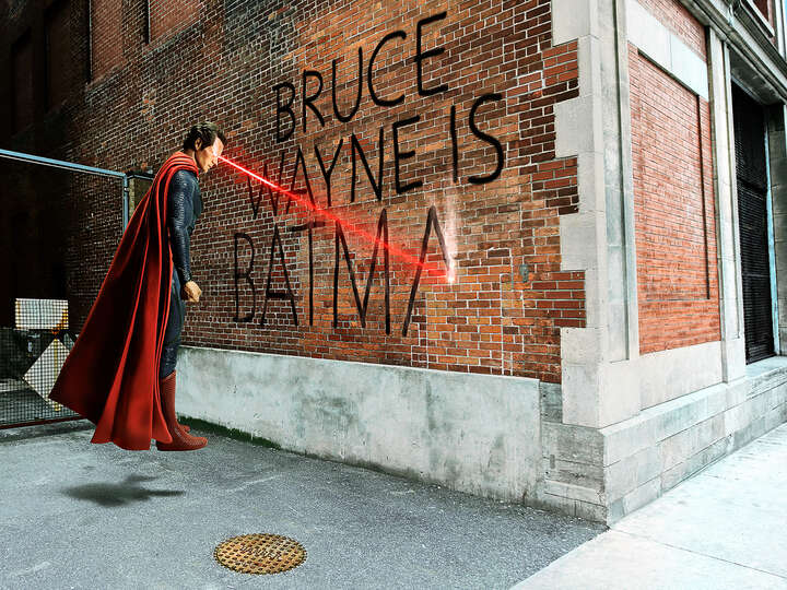   Bruce Wayne Graffiti by Daniel Picard