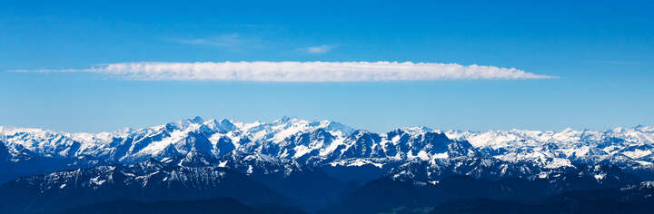  Panoramabilder Alpen: Bergwellen VII von Daniel Reiter