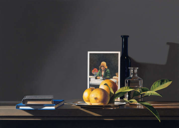   Still life with Edward Hopper by Guy Diehl