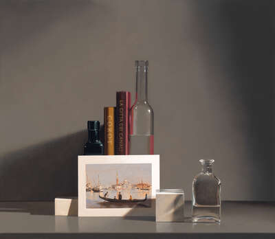   Still life with Corot by Guy Diehl