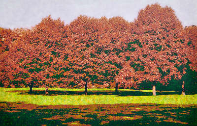  Landscape Painting Prints: Fifth´s season by Harald Klemm