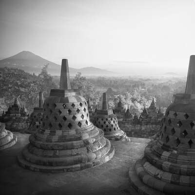   Dawning Borobudur by Hengki Koentjoro