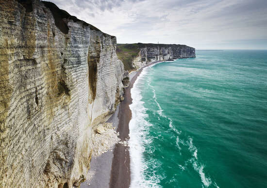 Chalk Cliffs, Normandy, France