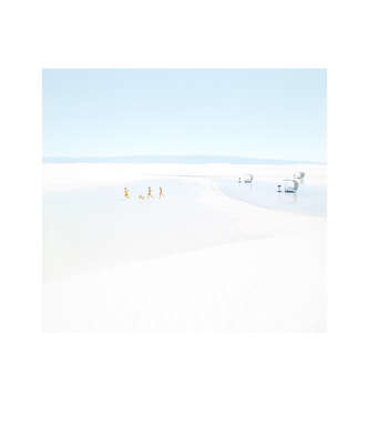  Mid-Century Modern artworks: White Sands Beach #8 by Julia Christe