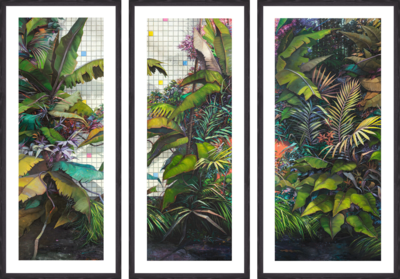  curated two piece artworks: The Garden by Jens Hausmann