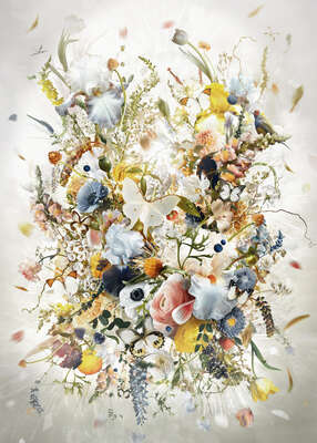  Flower Art Prints: Sparks by Jesper Krijgsman
