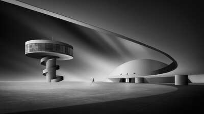  Fine Black and White Art Photography: Niemeyer's Work by Juan Lopez Ruiz
