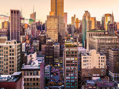   Sunset in Midtown NYC by Jack Marijnissen