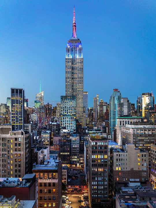   Manhattan at Sunset by Jack Marijnissen