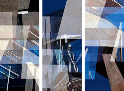 abstract photography:  Morphosis Beverly Building Triptych by Jenny Okun