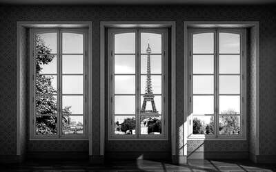 Paris art with Eiffel Tower: Miss B. Apartment by Luc Dratwa