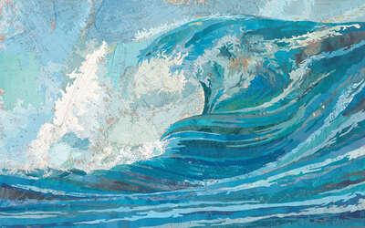  Impressionismus Bilder: Irene's Wave von Matthew Cusick