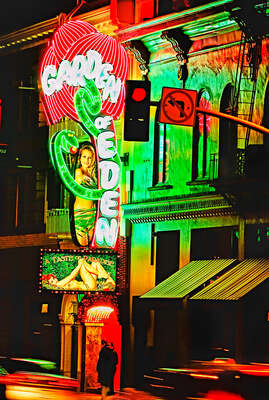  Hochformate Neon Sign SF von Mitchell Funk