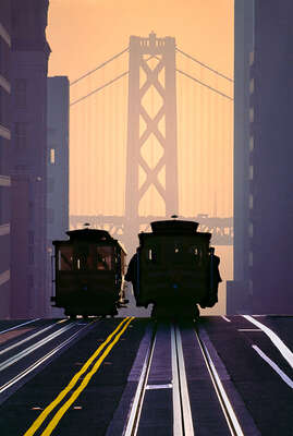   Cable Cars SF von Mitchell Funk