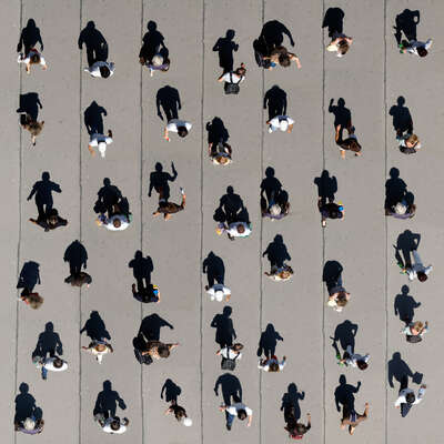  curated aerial photography : Pedestrians2 by Michael Michlmayr