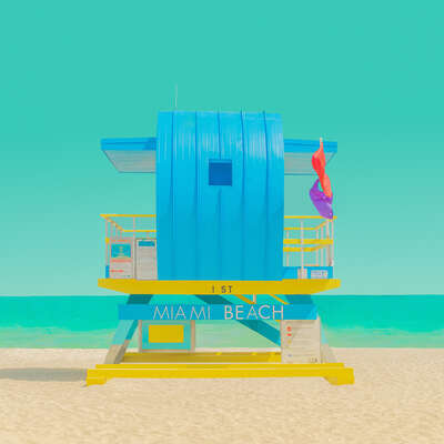  Kunstfotografie Grafisch: The Modern Paradise - Miami Beach 2 von Mijoo Kim & Minjin Kang