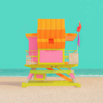   The Modern Paradise - Miami Beach 5 von Mijoo Kim & Minjin Kang