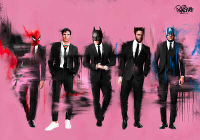   SUPERHEROES von Mr. Pinkbrush