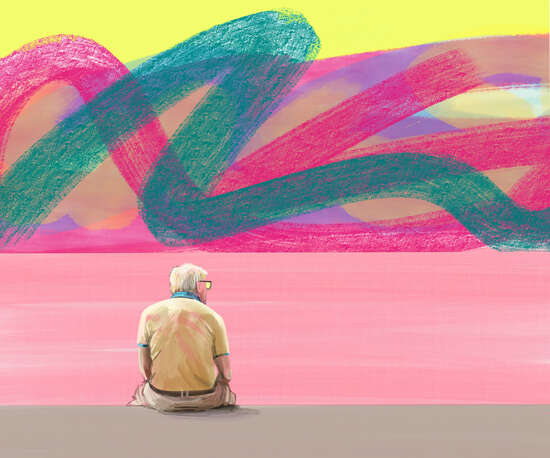Hockney by the sea