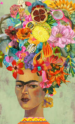  Flower art prints: Frida by Olaf Hajek