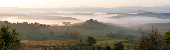  Curated Lumas Landscape Prints: Pienza Gold by Peter Adams