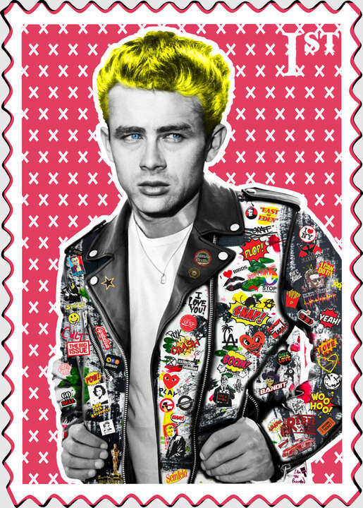   James Dean by The Postman Art