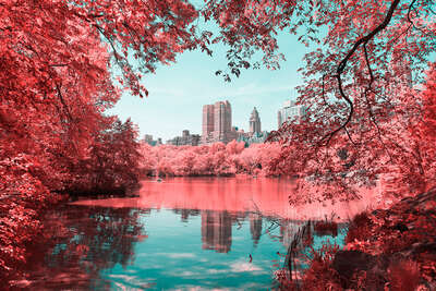  New York City Art: Infrared NYC I by Paolo Pettigiani