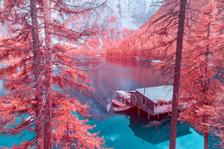 Infrared Lake Braies I von Paolo Pettigiani