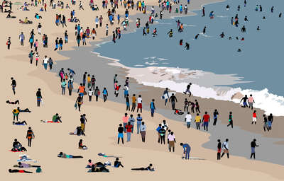   Beach Scene IV von Patrick Tschudi